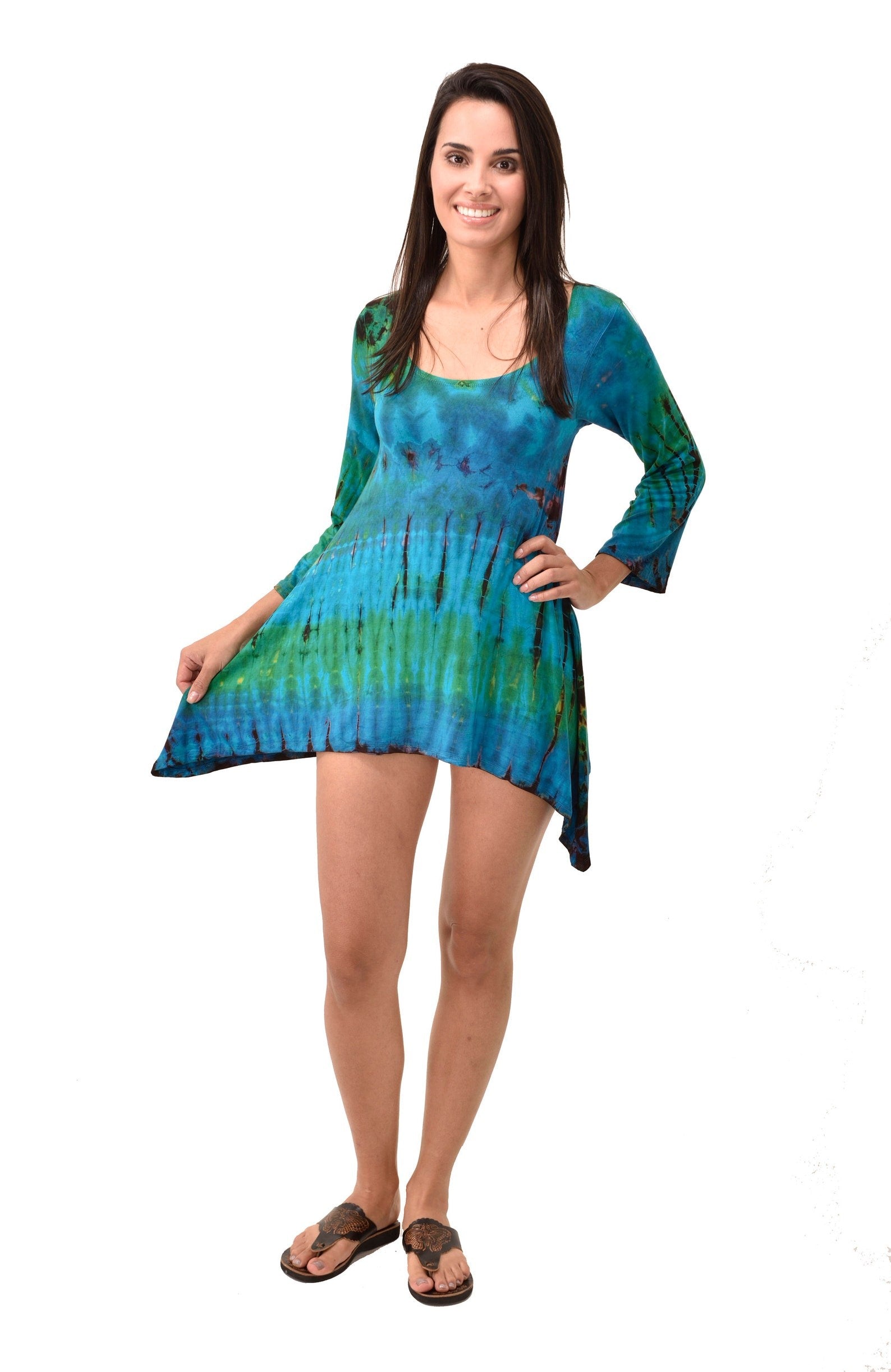 Alma Tie Dye Tunic Dress - view 2