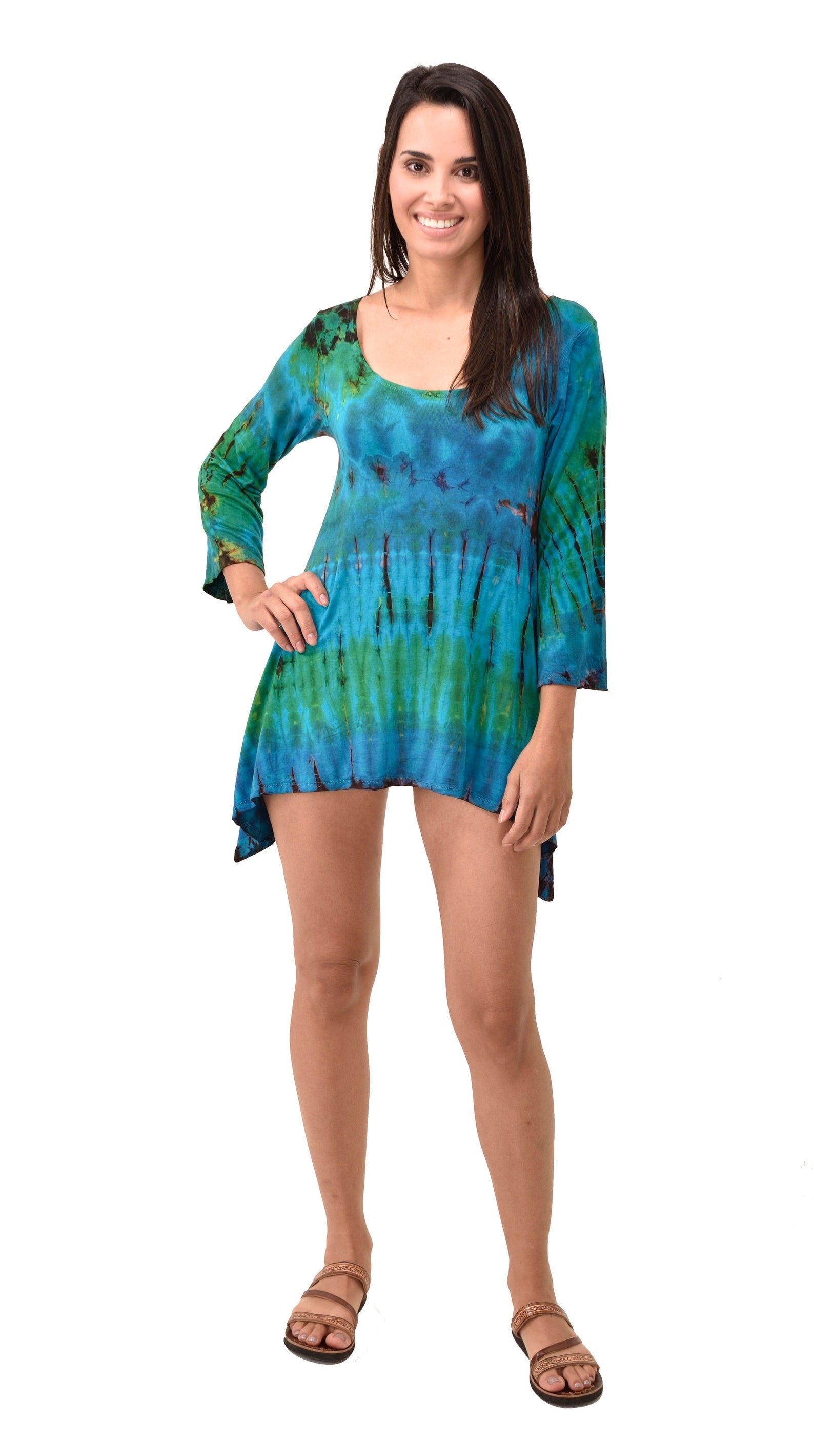 Alma Tie Dye Tunic Dress - view 5