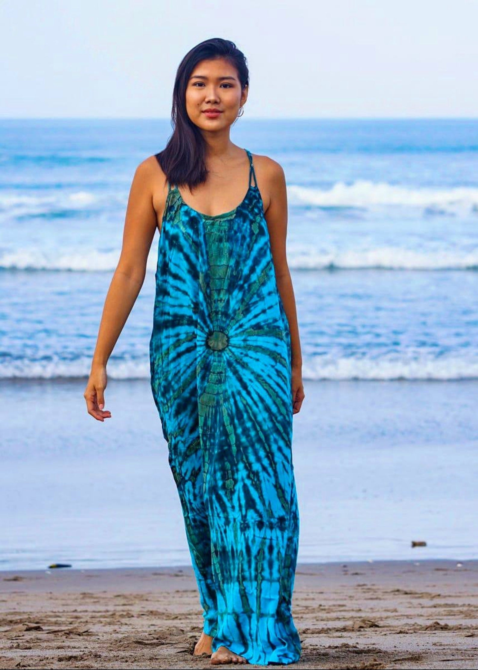 Dalia Racerback Tie Dye Maxi Dress - view 4