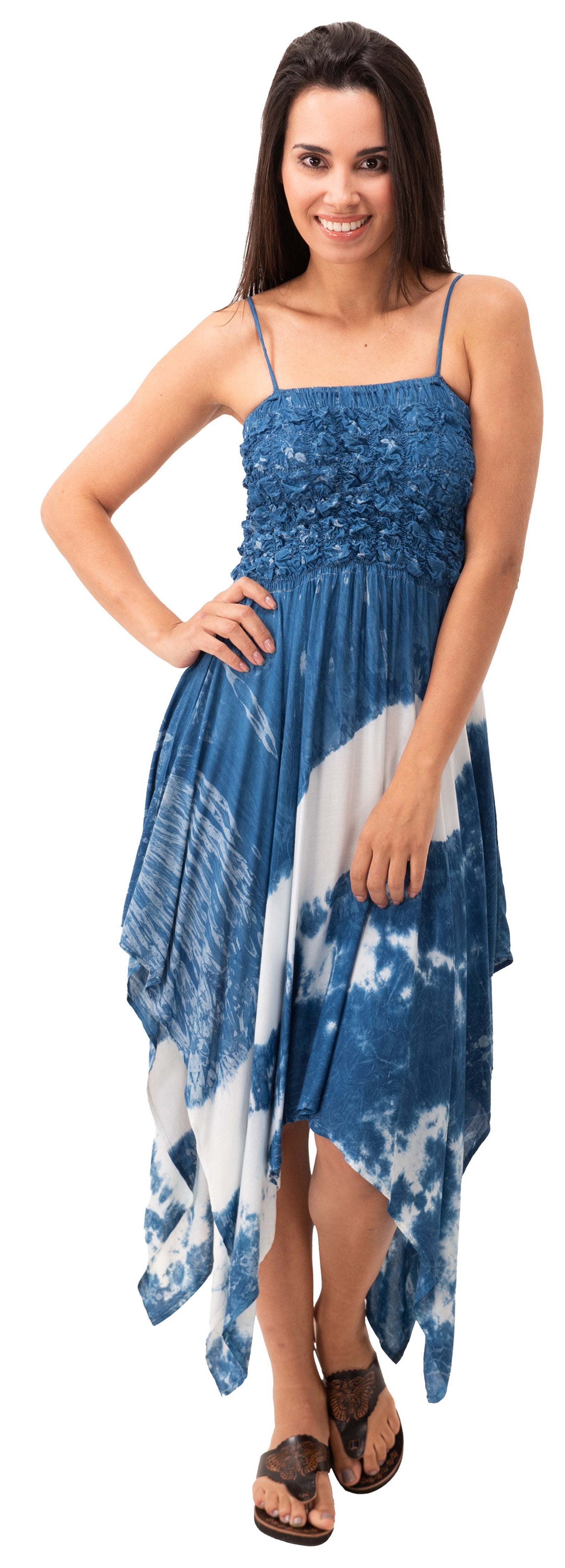 Lucia Smocked Tie Dye Sundress - view 3