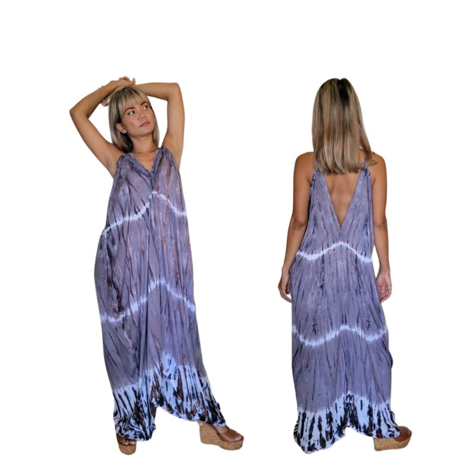 Monica Pocket Tie Dye Maxi Dress - view 1
