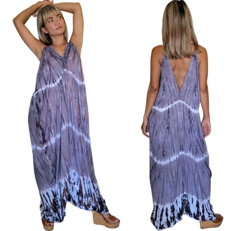 Monica Pocket Tie Dye Maxi Dress - view 5
