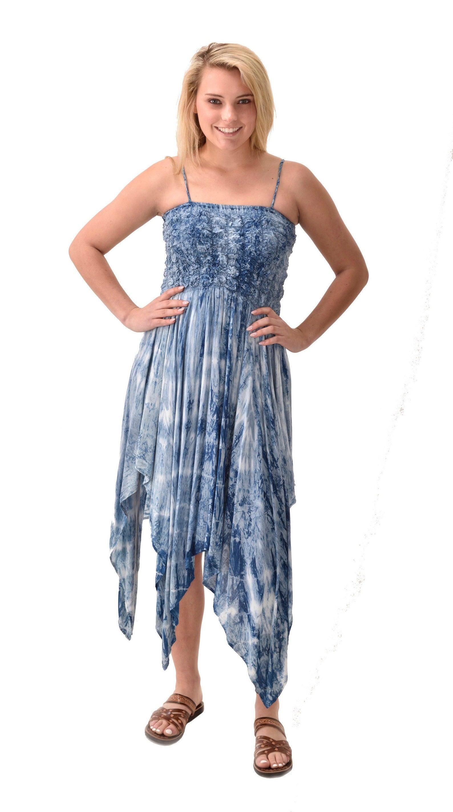 Raina Smocked Tie Dye Sundress - view 1