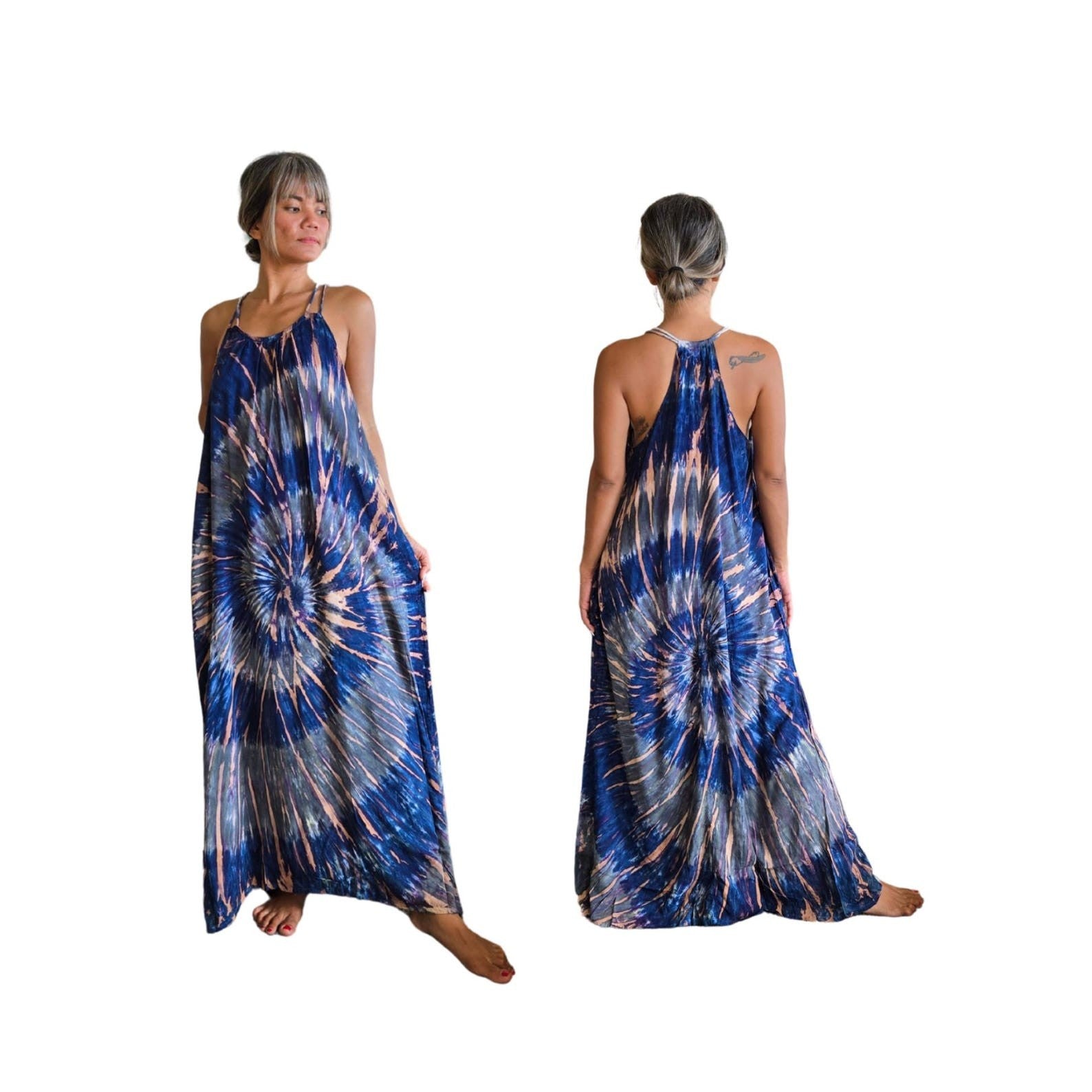 Reina Racerback Tie Dye Maxi Dress - view 1