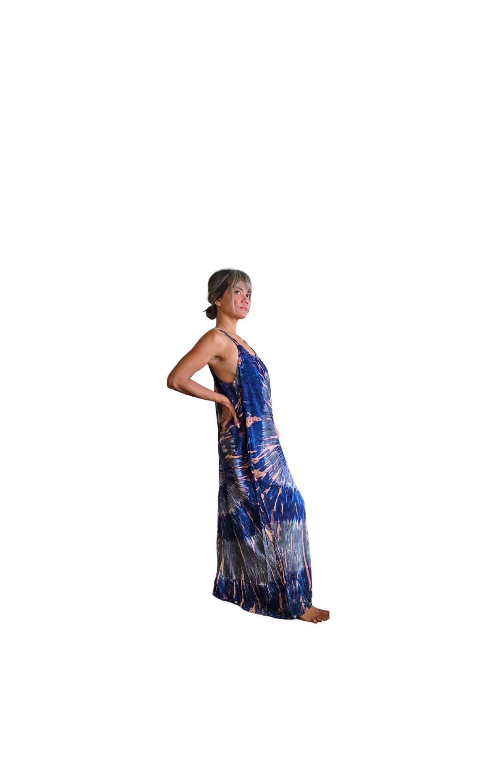 Reina Racerback Tie Dye Maxi Dress - view 4