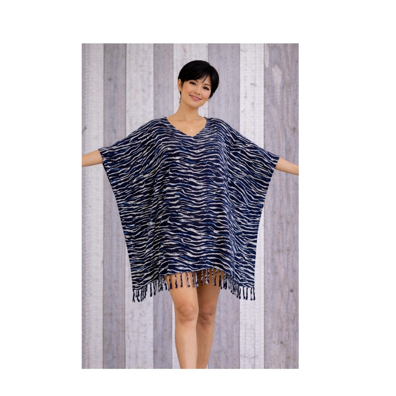 Sage Printed Cover-Up Dress - view 1
