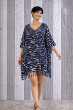 Sage Printed Cover-Up Dress - view 5