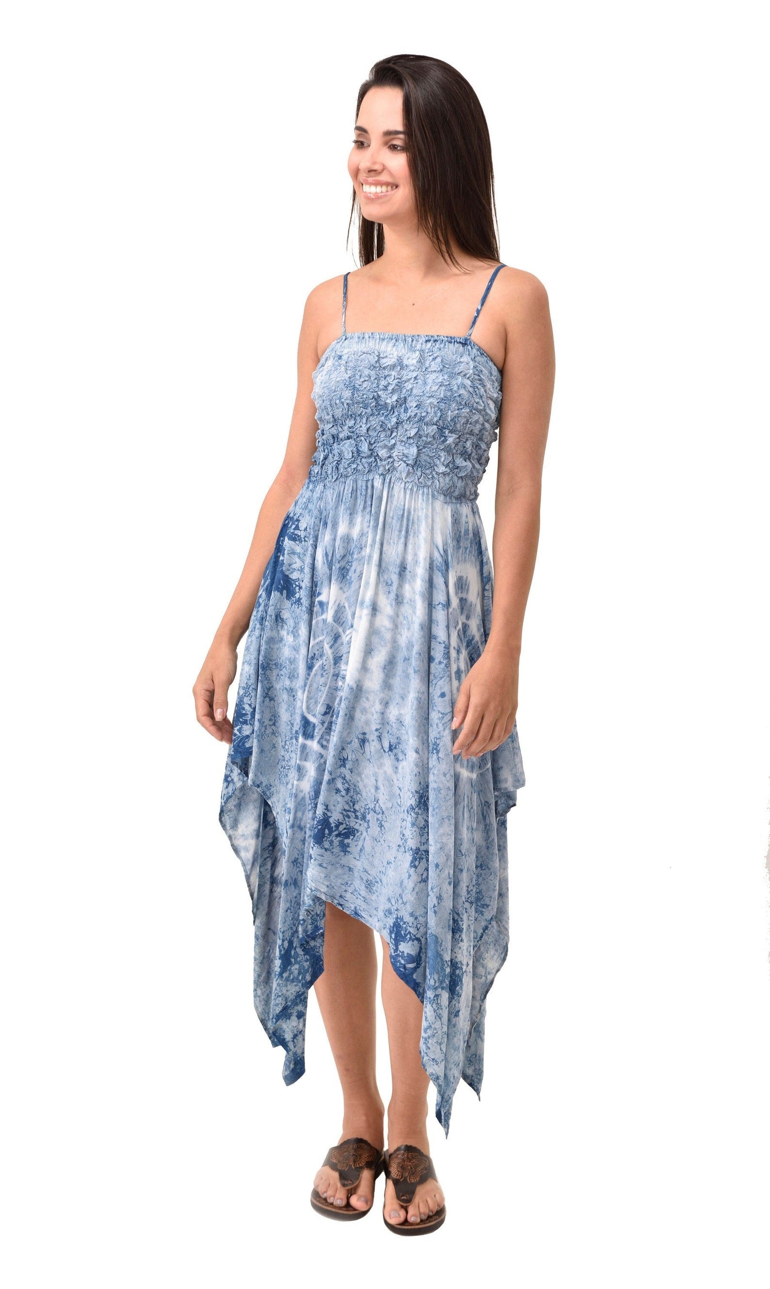 Serena Smocked Tie Dye Sundress - view 1