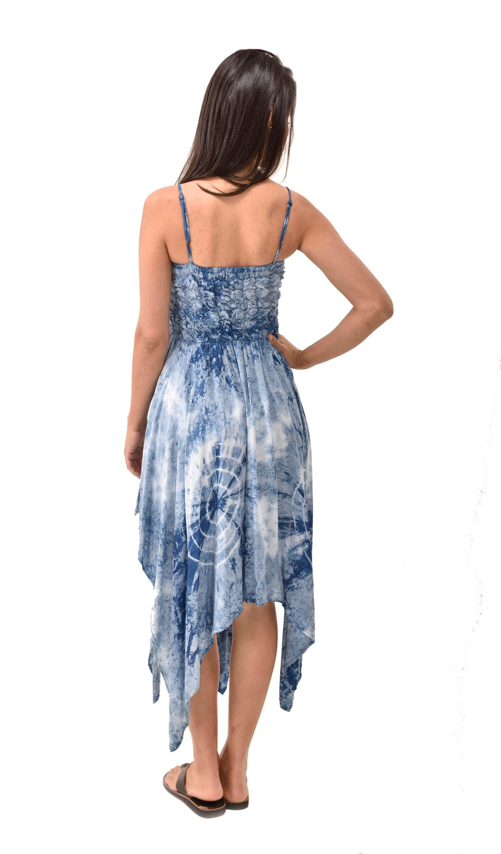 Serena Smocked Tie Dye Sundress - view 4