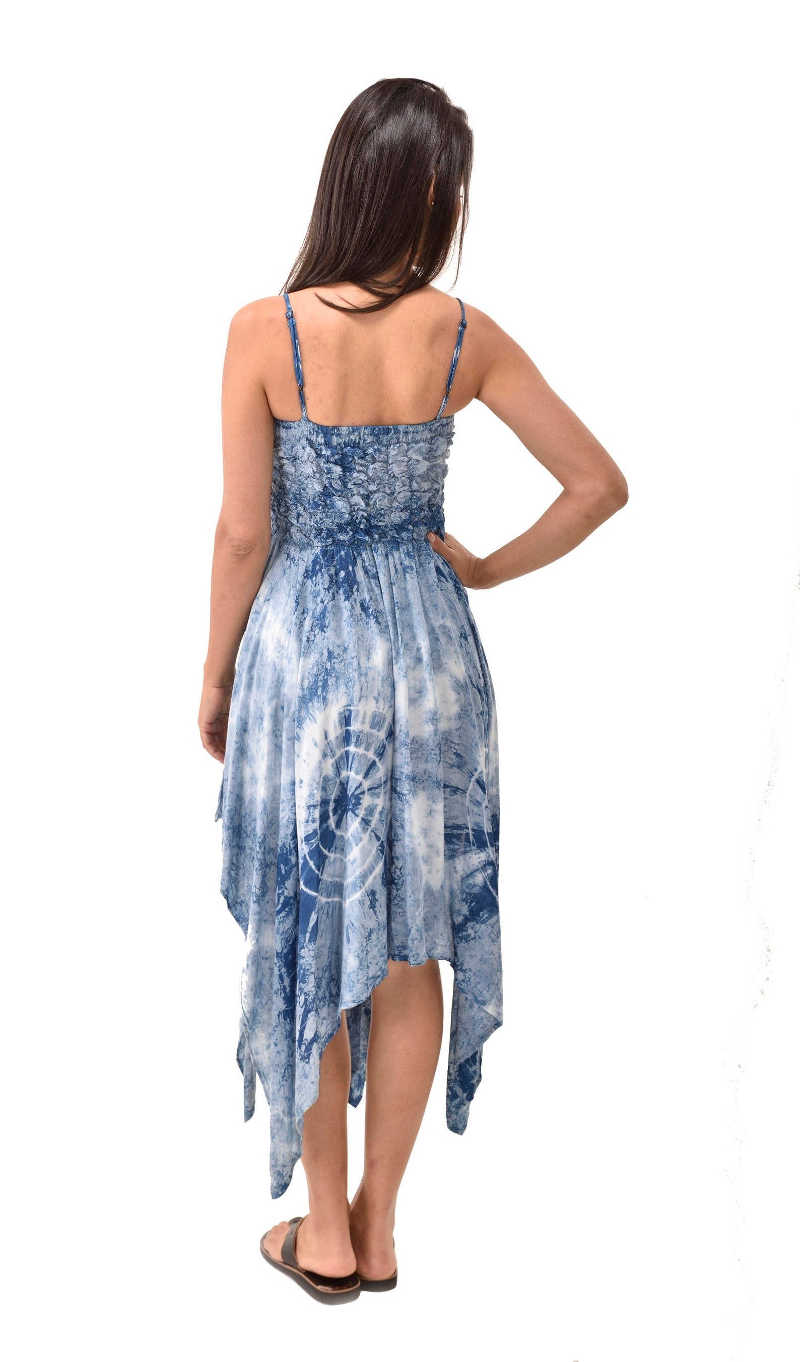 Serena Smocked Tie Dye Sundress - view 4