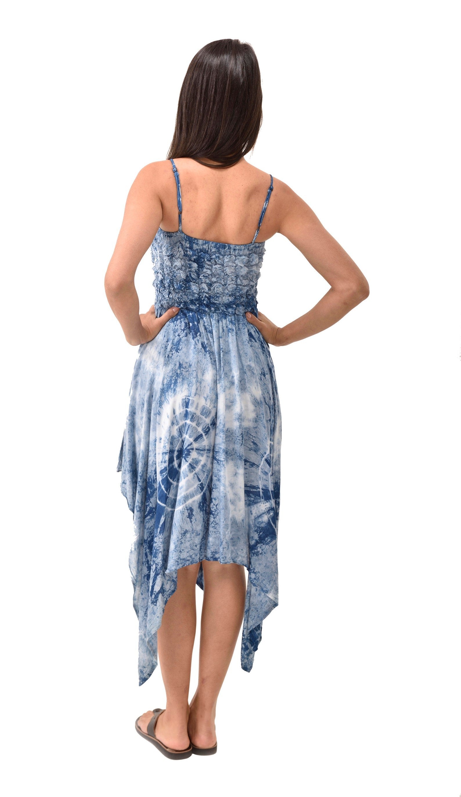 Serena Smocked Tie Dye Sundress - view 5