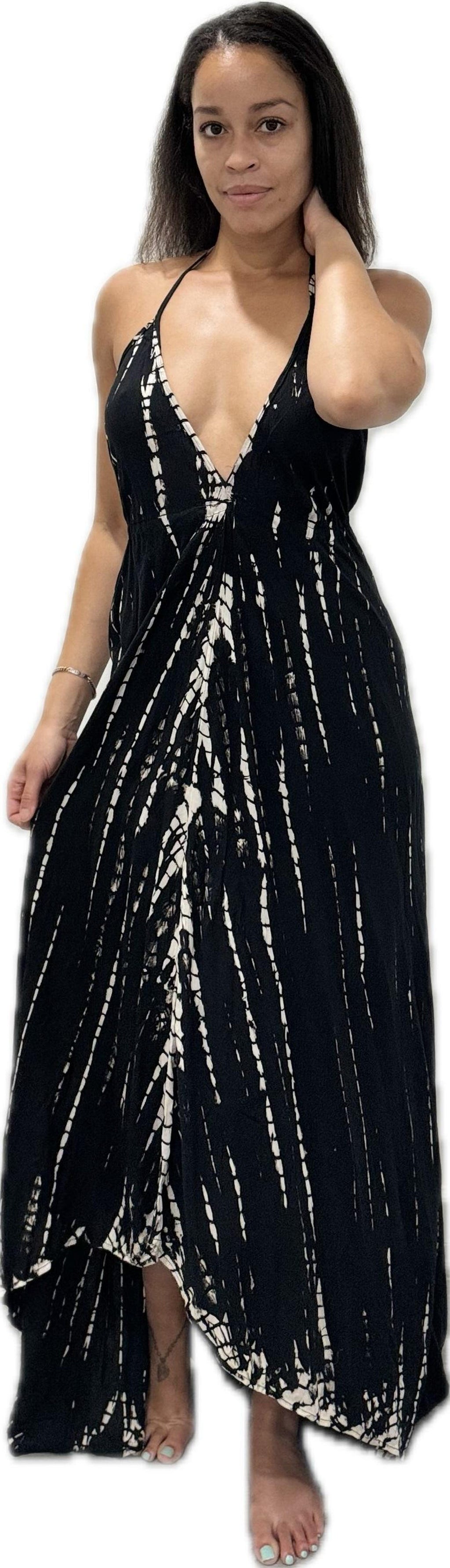 Sofia Halter Tie Dye Dress - view 5