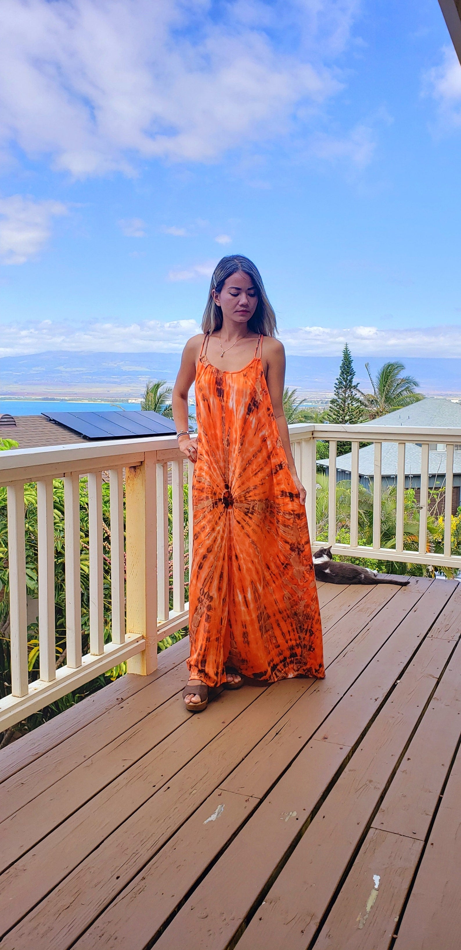Solana Racerback Tie Dye Maxi Dress - view 4