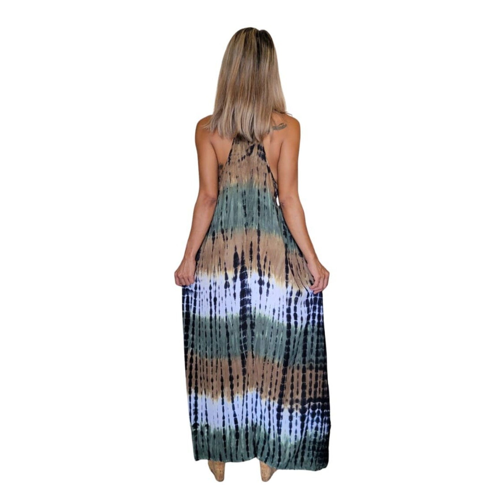 Talia Racerback Tie Dye Maxi Dress - view 3